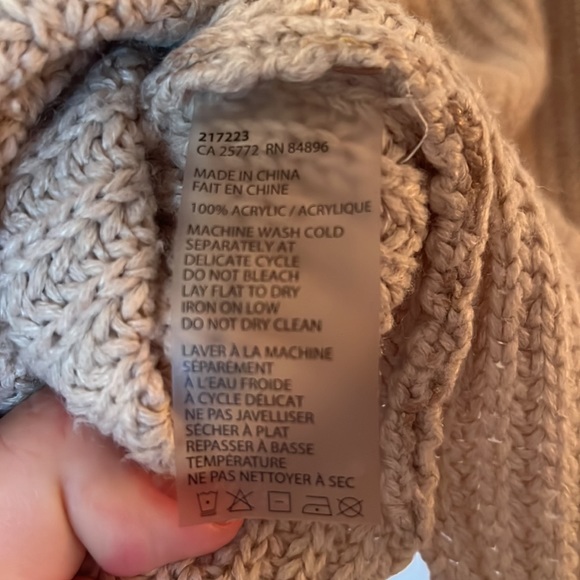 Dex | snake foil gold long sleeve sweater, Chunky knit, Beige w/sheen, Women’s L - Picture 11 of 11